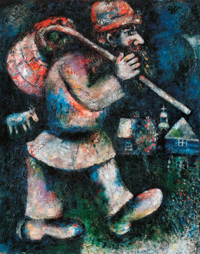 Marc Chagall, En route ou Le Juif errant, 1923-1925, Γενεύη, Association des Amis du Petit Palais