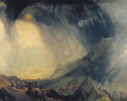 J.M.W. Turner με τίτλο Snow Storm: Hannibal and his Army Crossing the Alps (1812)